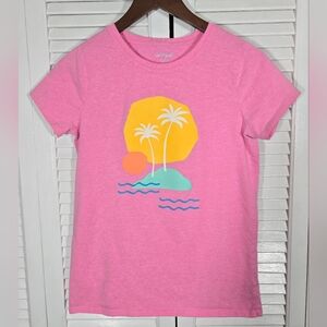 5 For 20 Cat & Jack Palm Tree Sun Graphic Short Sleeve Crewneck T Shirt 14/16